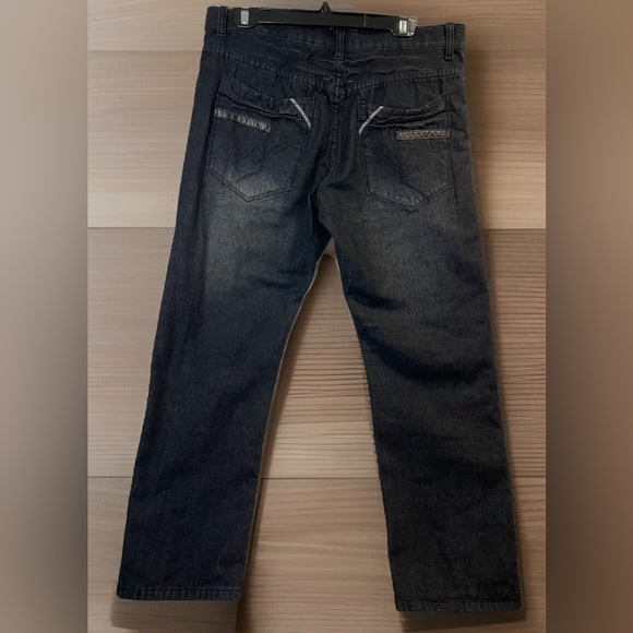 Brooklyn Xpress Jeans Men's 36x29 Black Baggy Loose Fit Y2K 90s Style Grunge - Picture 4 of 12